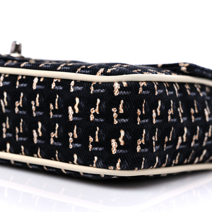 Chanel Canvas Lambskin Medium Flap Black Beige Multicolor 9 of 11