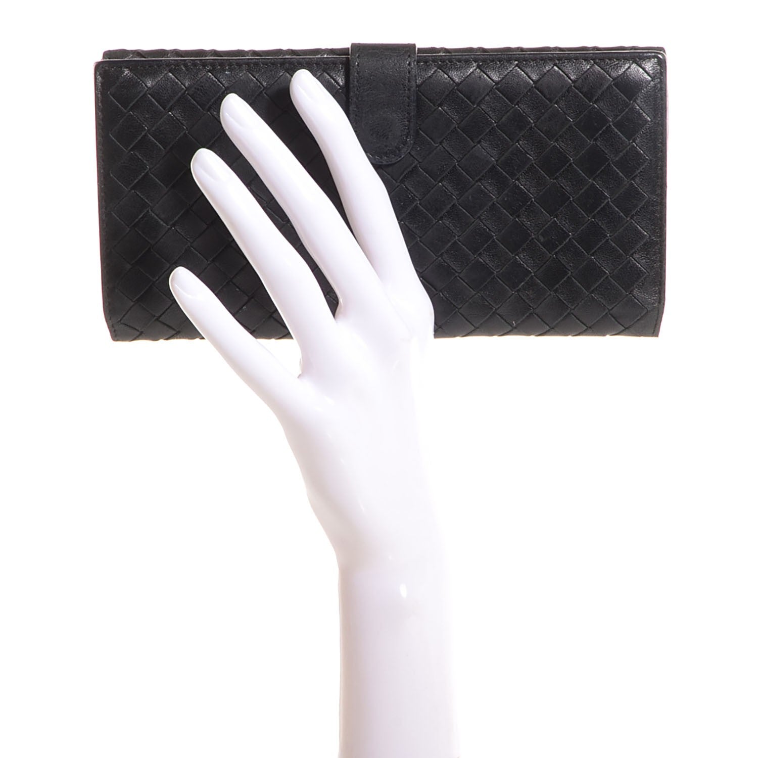 Bottega Veneta Nappa Intrecciato Continental Wallet Black 2 of 8