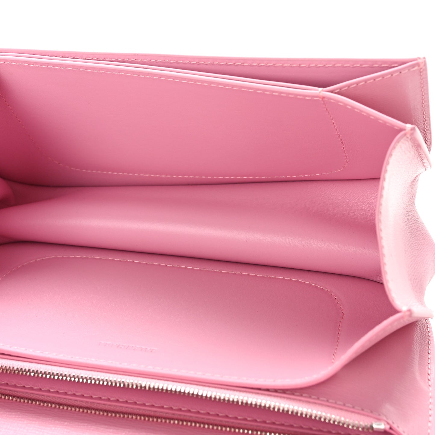 Calfskin Stripe Embossed Small Gossip Bag Candy Pink