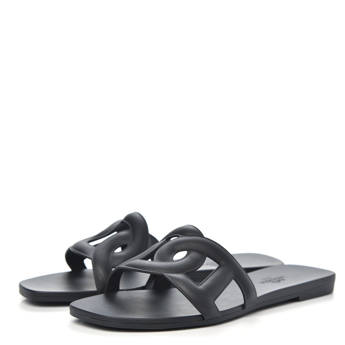 Rubber Aloha Sandals 37 Black
