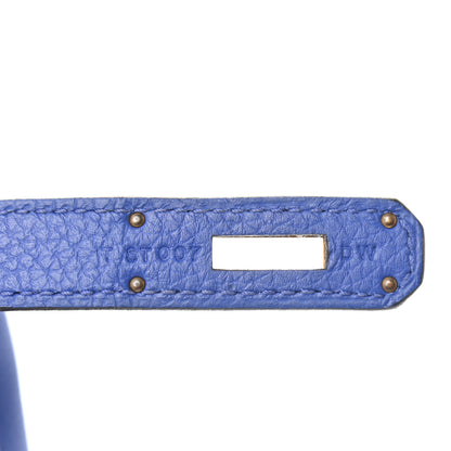 Hermes Togo Kelly Retourne 32 Bleu Electrique 7 of 11