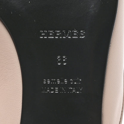 Hermes Chevre Esmee Mules 36 Blanc Poros 6 of 6