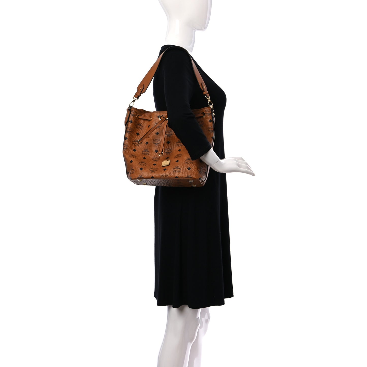 Visetos Small Aren Drawstring Bag Cognac