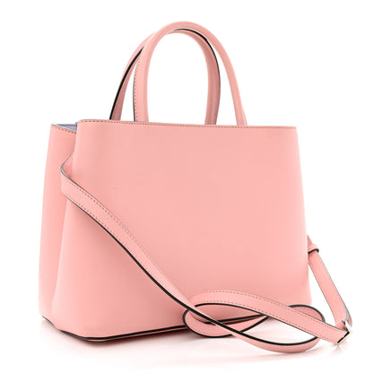 Fendi Vitello Dolce Century Petite 2Jours Tote Bubblegum Lilla Oliva 3 of 11