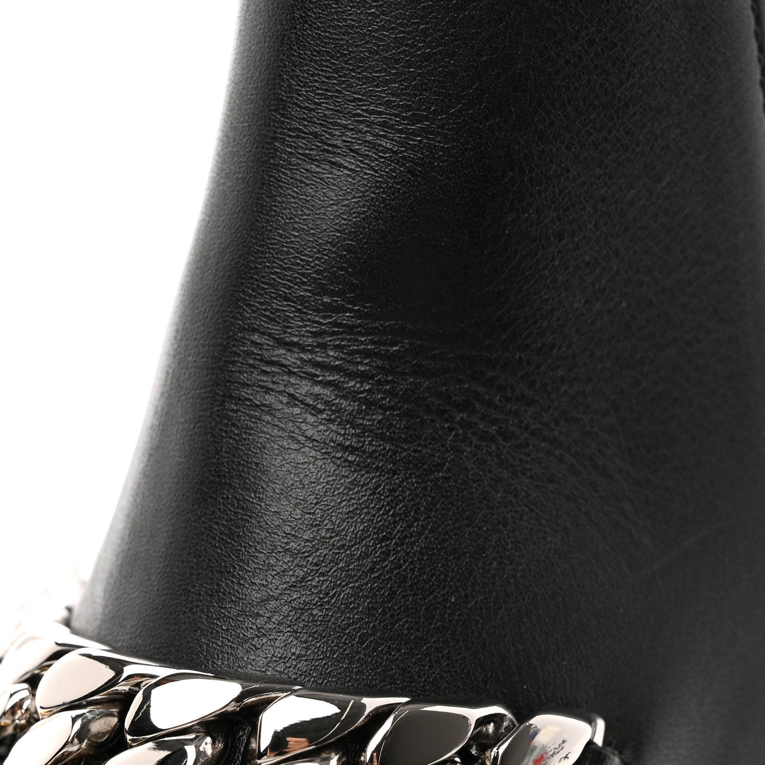 Gucci Flores Calfskin Horsebit Chain Ankle Boots 39 Black 9 of 11