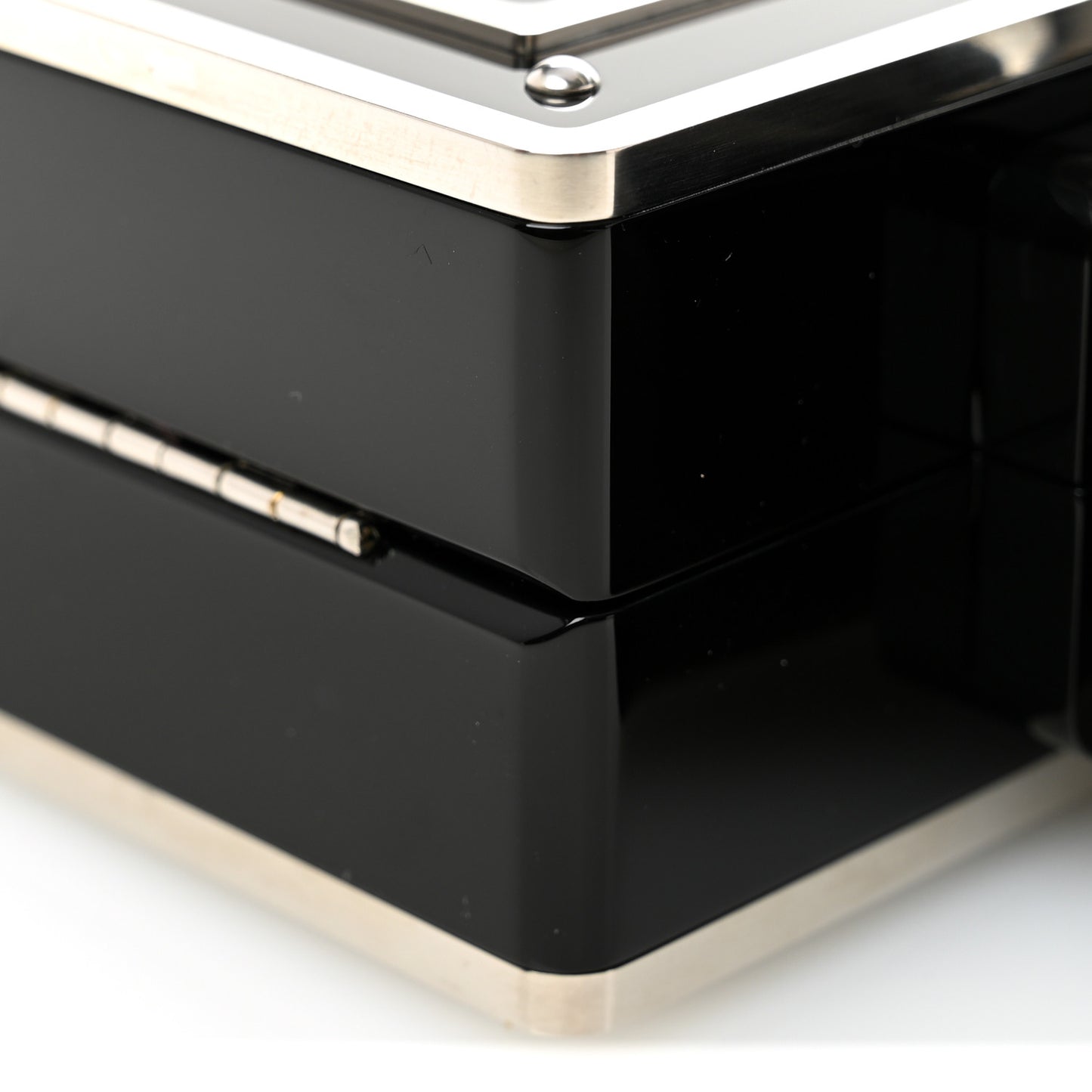 Plexiglass Crystal Buonasera Film Projector Minaudiere Clutch Black
