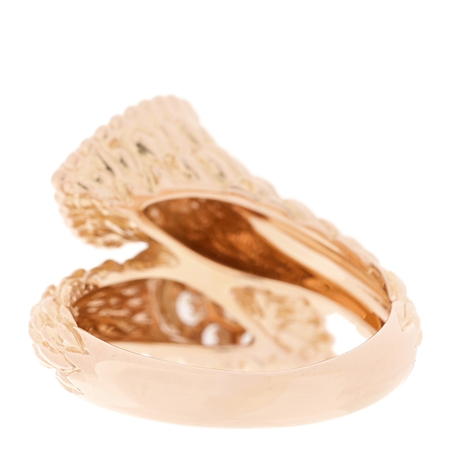 Boucheron 18K Rose Gold Diamond Toi e Moi Serpent Boheme Ring 53 6.25 3 of 4