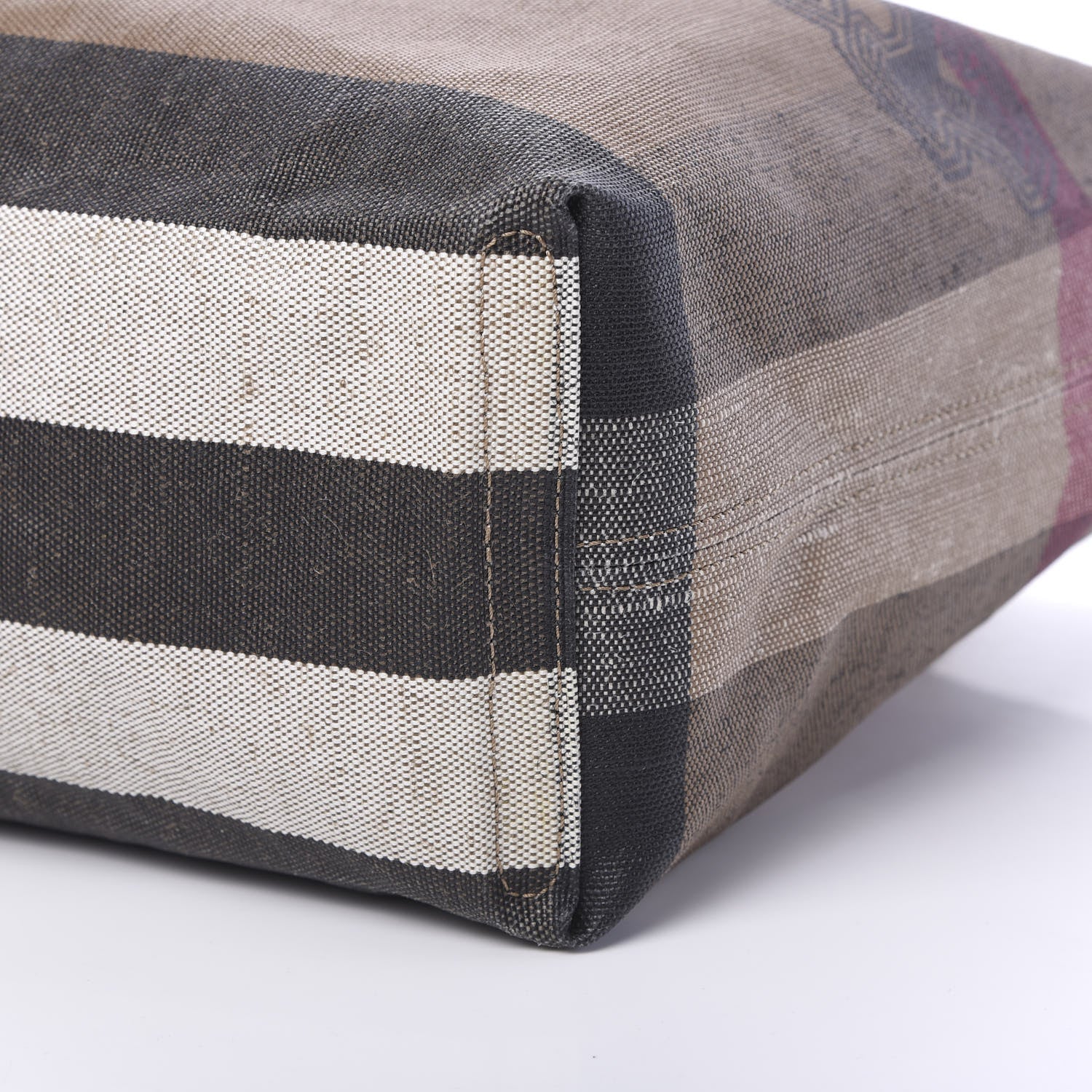 Burberry Coated Canvas Mega Check Medium Doodle Tote Black 4 of 9