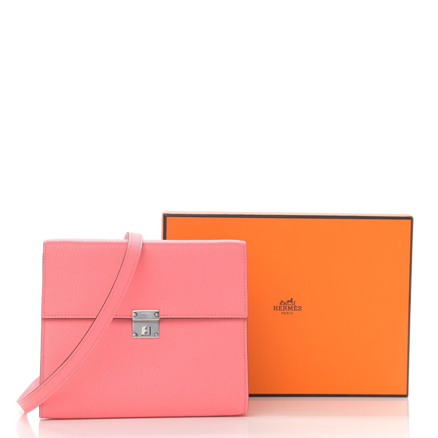 Hermes Chevre Mysore Clic 16 Wallet Rose Ete 10 of 10