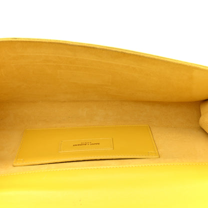 Saint Laurent Calfskin Classic Monogram Cassandre Clutch Soleil 5 of 11