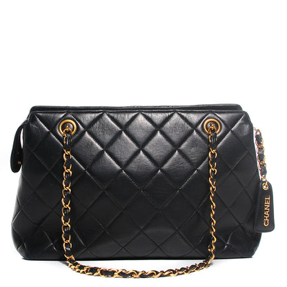 Chanel Lambskin Quilted Shoulder Bag Black 1 of 9