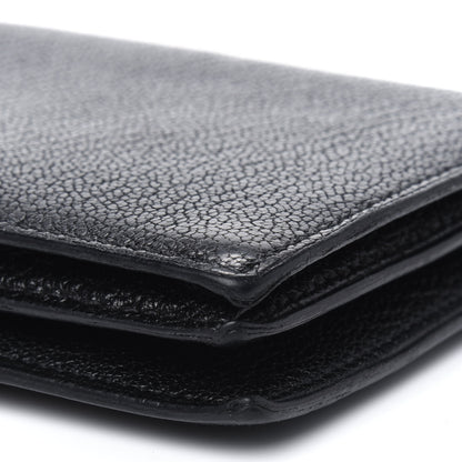 Hermes Chevre Mysore Bearn Gusset Wallet Black 15 of 19