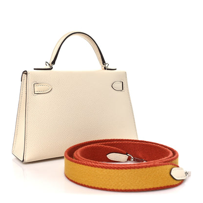Hermes Epsom Mini Kelly Sellier 20 Nata Jaune Ambre Brique 3 of 10