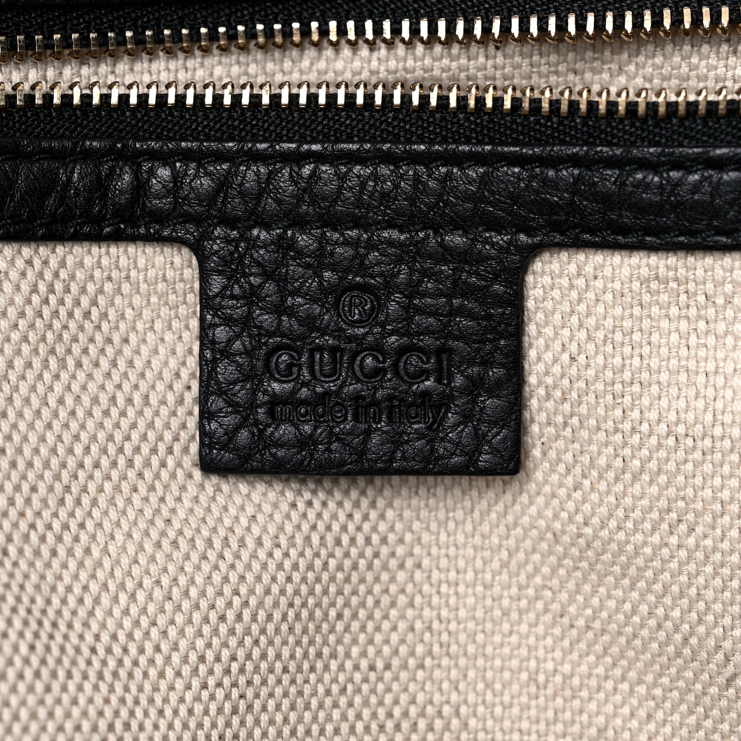 Pebbled Calfskin Large Soho Shoulder Bag Black