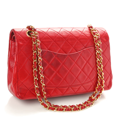 Chanel Lambskin Quilted Medium Double Flap Red 3 of 12
