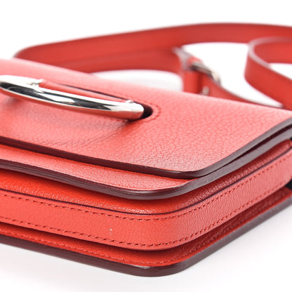 Burberry Goatskin Mini D-Ring Bag Bright Red 6 of 10