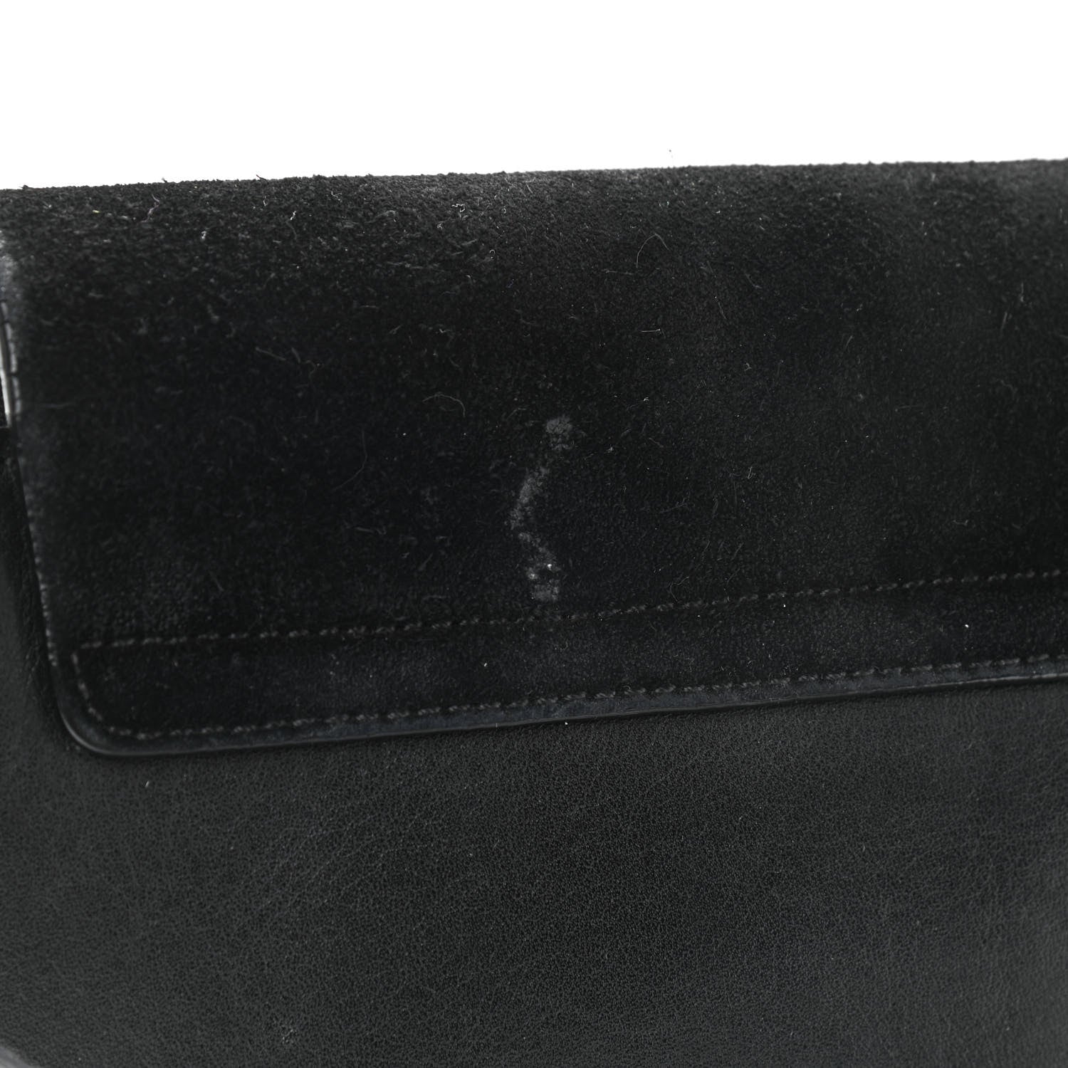 Chloe Suede Calfskin Small Faye Shoulder Bag Black 13 of 15