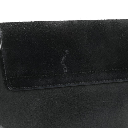 Chloe Suede Calfskin Small Faye Shoulder Bag Black 13 of 15