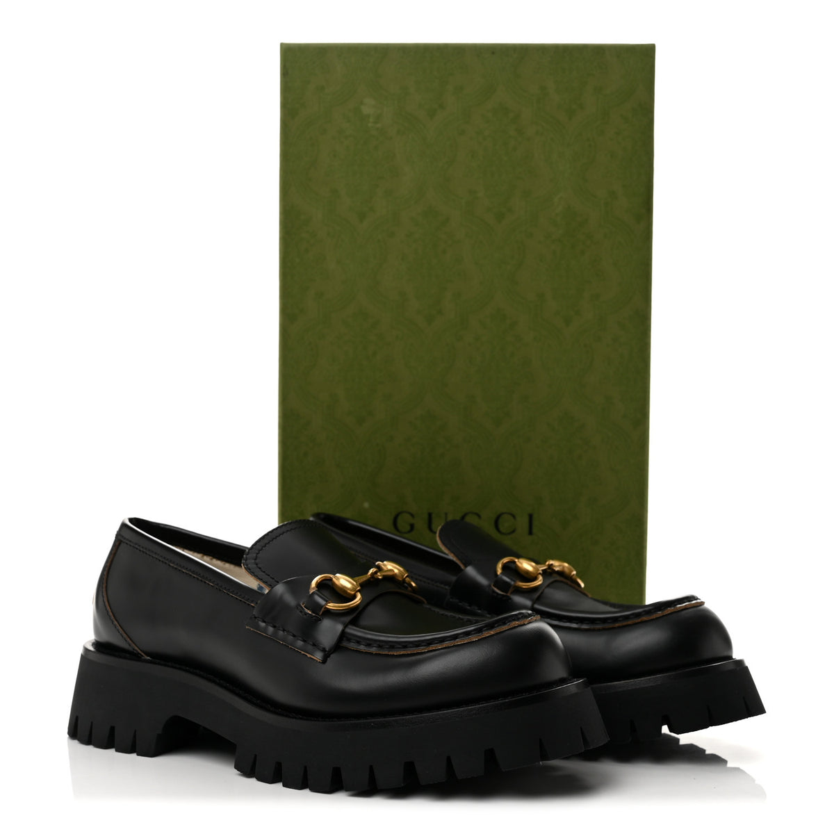 Cordovan Lux Womens Harald Horsebit 25mm Platform Loafers 37.5 Black