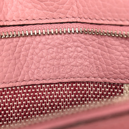Gucci Cellarius Calfskin Small Bamboo Daily Top Handle Bag Carmine Rose 6 of 13