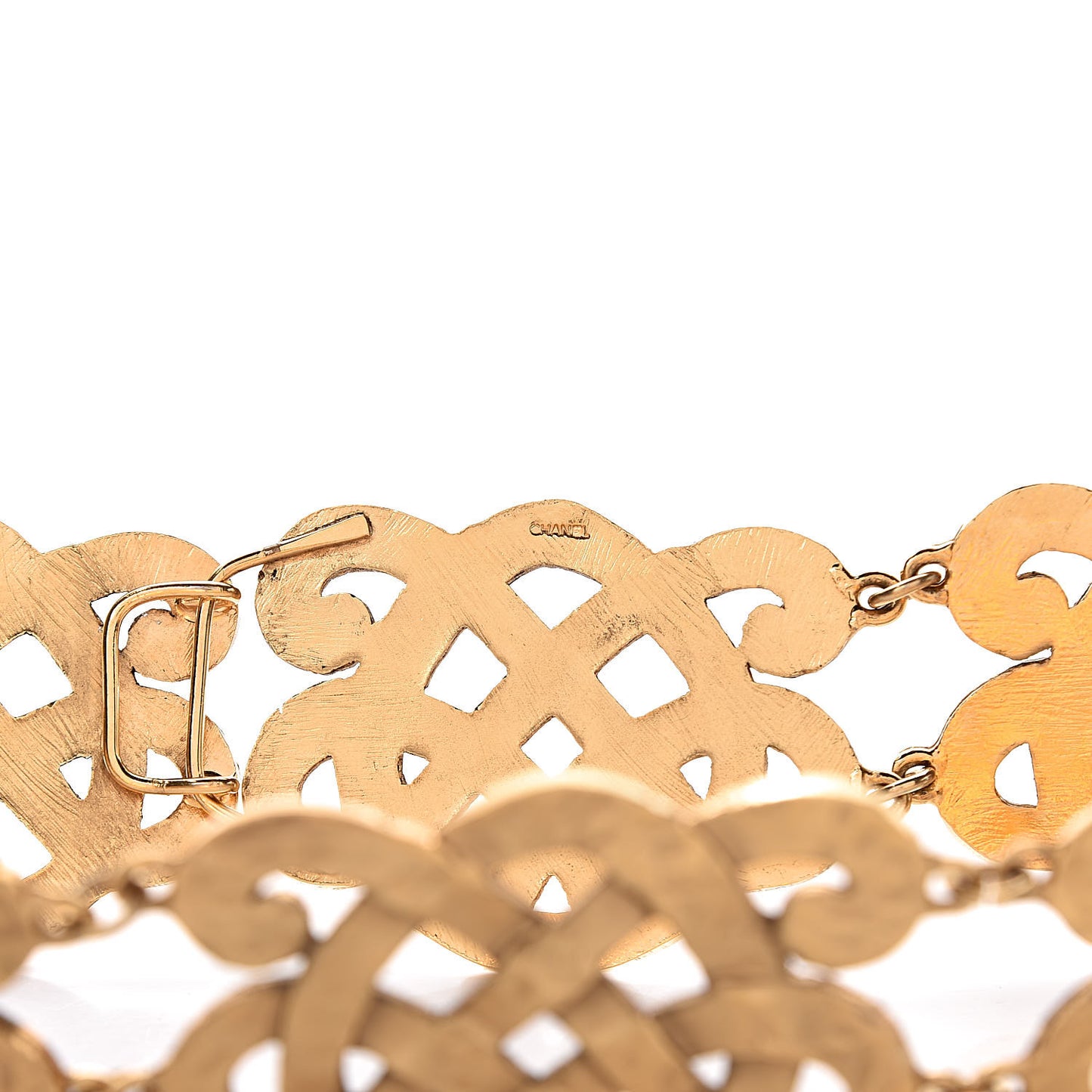 Hammered Chain Belt Gold