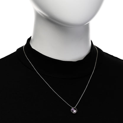 David Yurman Sterling Silver Amethyst 8mm Petite Chatelaine Pendant Necklace 2 of 5