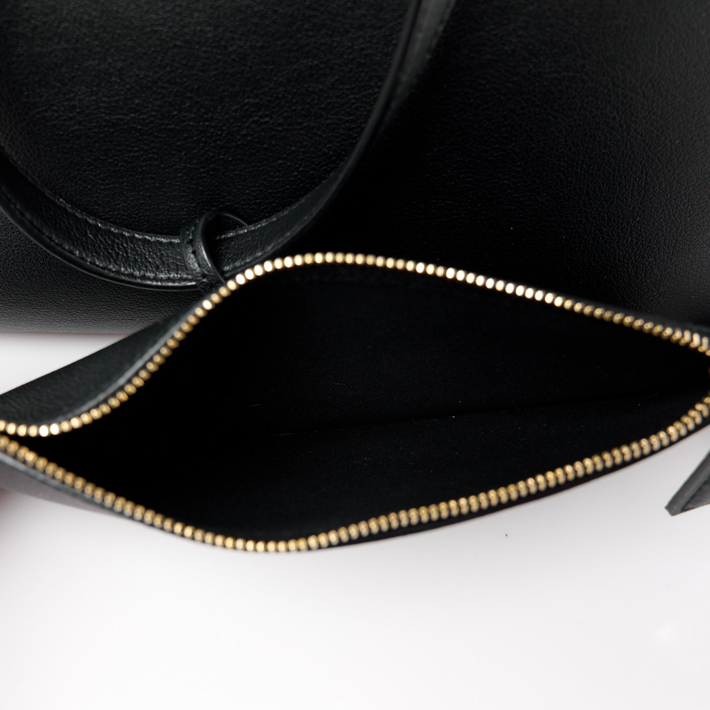 Calfskin Large Shopping Tote Black