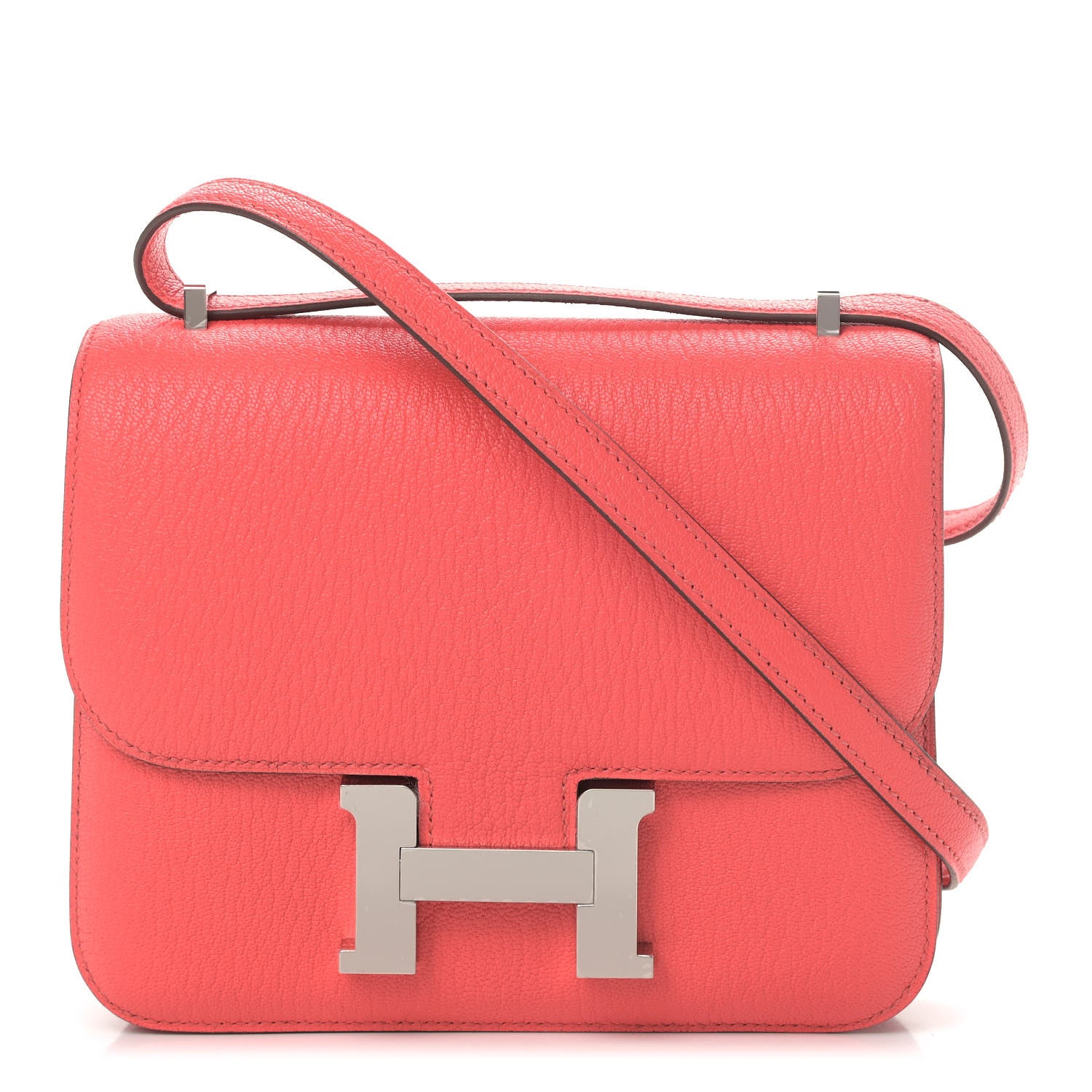Hermes Chevre Mysore Constance 18 Rose Texas 1 of 9