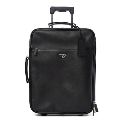 Prada Saffiano Travel Trolley Luggage Black 1 of 14