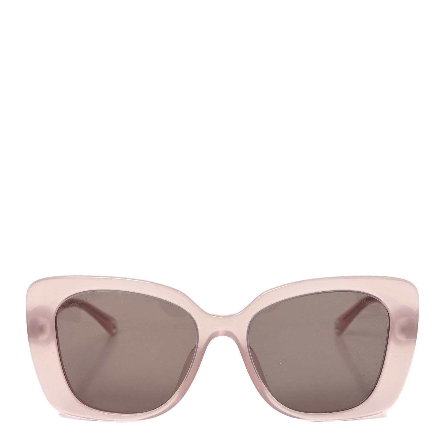 Acetate Rectangle Sunglasses 5504-A Light Pink