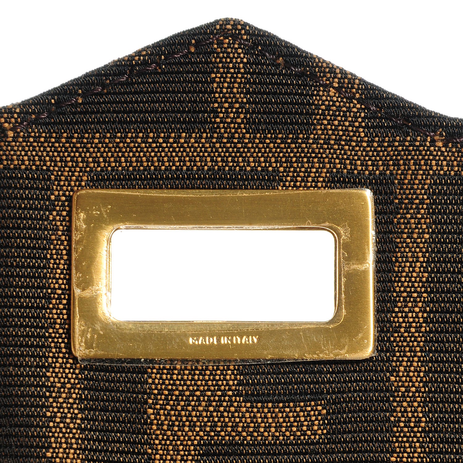 Fendi Zucca Vitello Classico No.1 Satchel Tobacco Moro 10 of 10