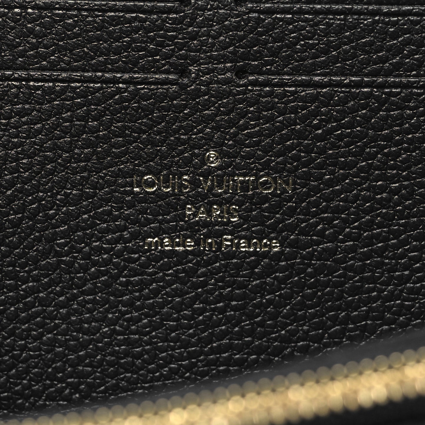 Empreinte Monogram Giant Clemence Wallet Black Beige