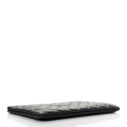 Chanel Caviar Quilted Medium Cosmetic Case Black 3 of 4