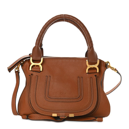Chloe Calfskin Small Marcie Satchel Tan 1 of 9