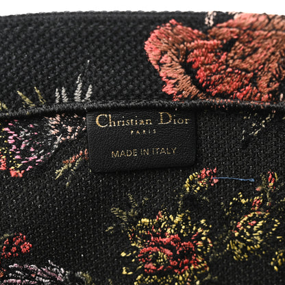 Christian Dior Canvas Jardin Botanique Embroidered Large Book Tote Black Multicolor 6 of 10