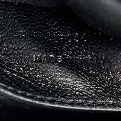 Saint Laurent SAINT LAURENT Sheepskin Matelasse Chevron Monogram Medium College Bag Black 8 of 12
