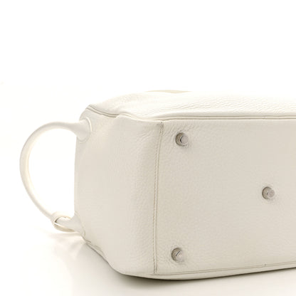 Hermes Taurillon Clemence Lindy 30 White 9 of 13