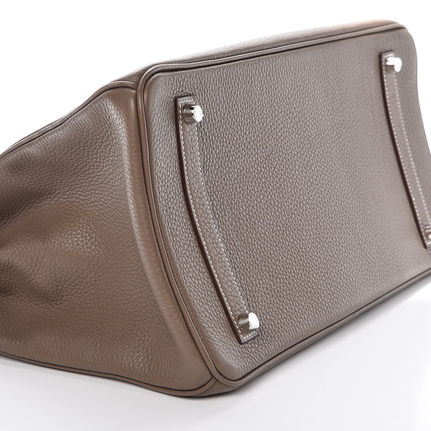 Hermes Taurillon Clemence Birkin 35 Etoupe 31 of 36