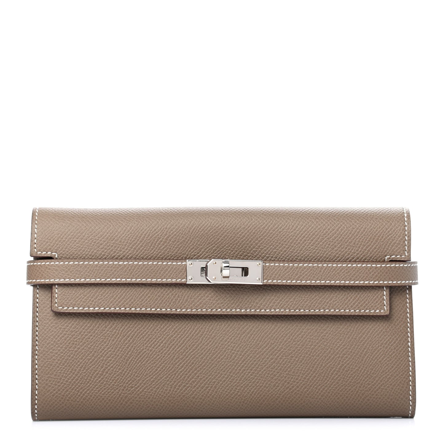 Epsom Kelly Longue Wallet Etoupe