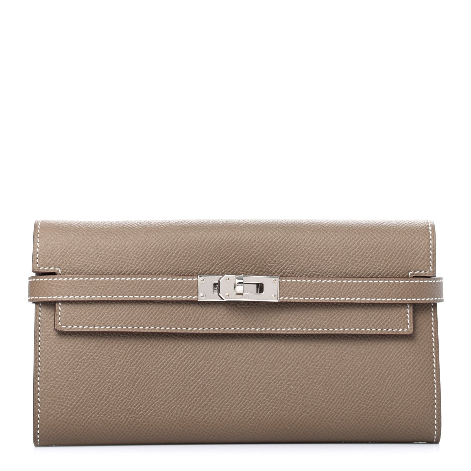 Hermes Epsom Kelly Longue Wallet Etoupe 1 of 7