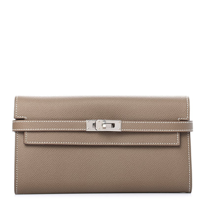 Hermes Epsom Kelly Longue Wallet Etoupe 1 of 7