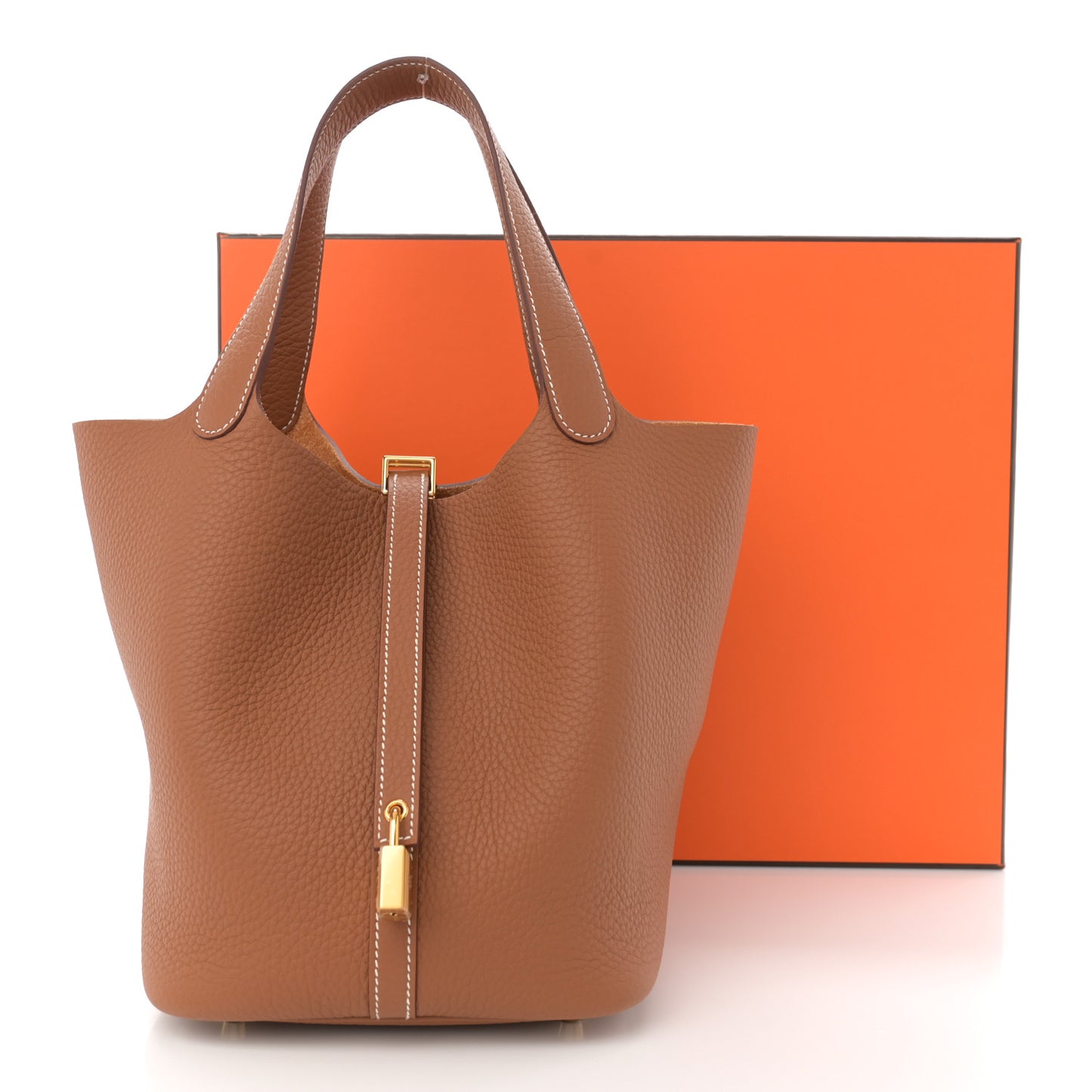 Taurillon Clemence Picotin Lock 22 MM Gold