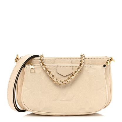 Louis Vuitton Empreinte Monogram Giant Multi Pochette Accessories Cream 1 of 12