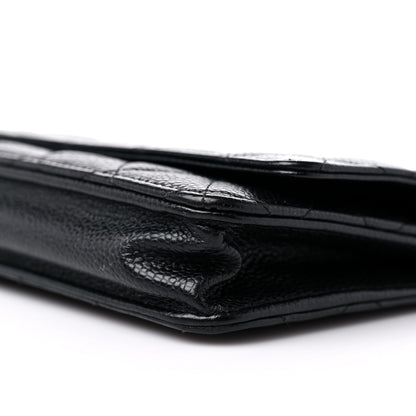 Chanel Caviar Quilted Wallet On Chain WOC Black 11 of 17