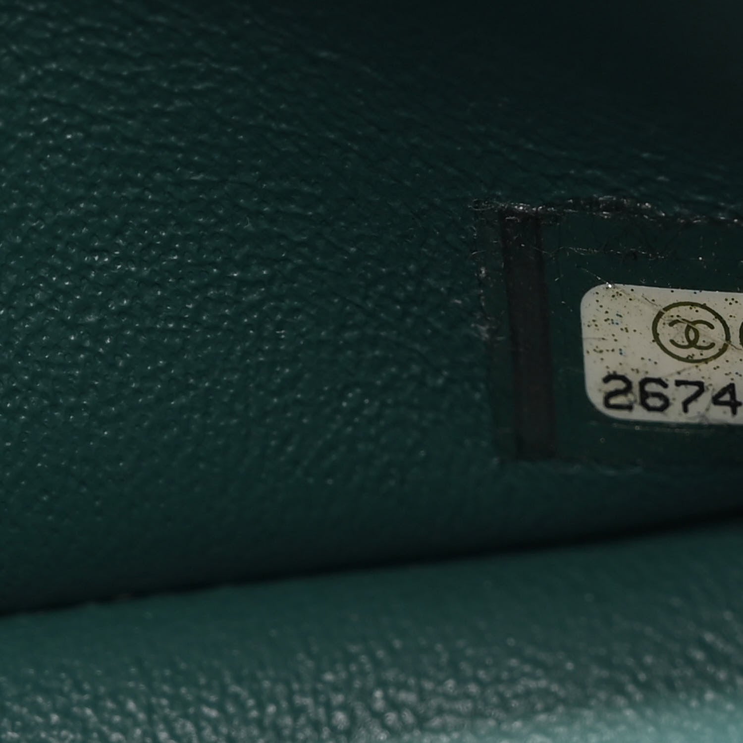 Chanel Caviar Quilted Medium Double Flap Dark Turquoise 7 of 12