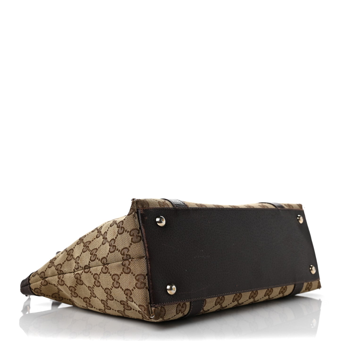 Monogram Medium Abbey Tote Dark Brown