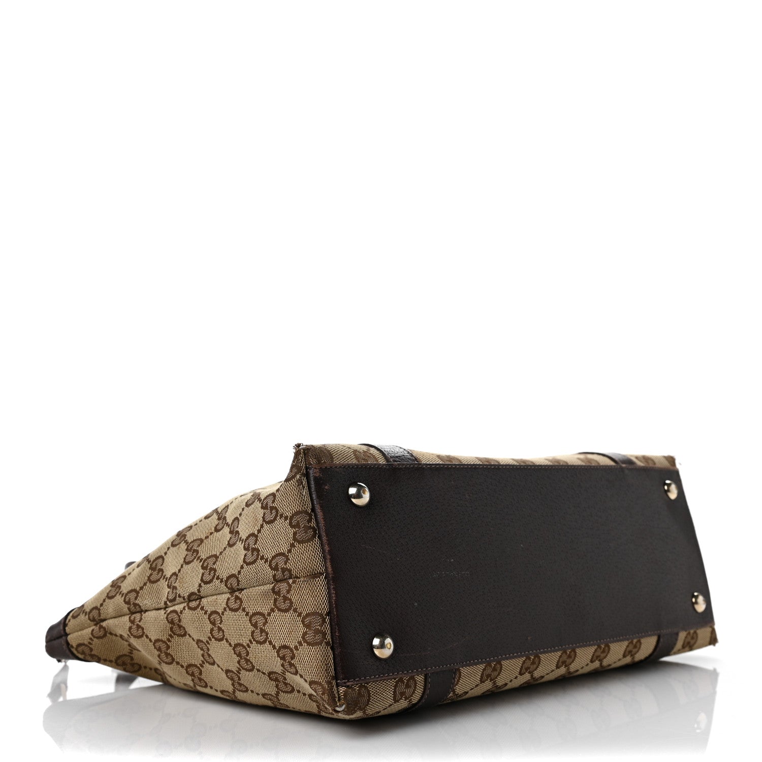 Gucci Monogram Medium Abbey Tote Dark Brown 4 of 14