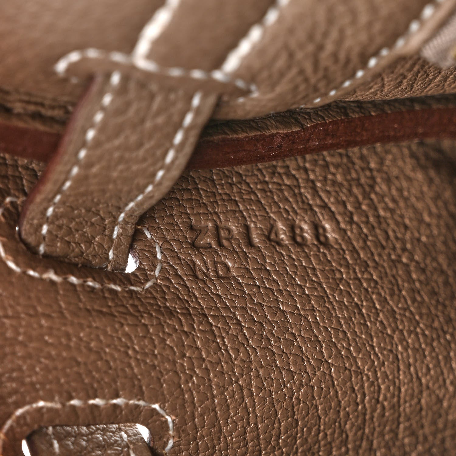 Hermes Togo Kelly Retourne 25 Etoupe 7 of 11