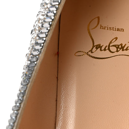 Christian Louboutin Crystal Strass Super Vic 100 Pumps 37 Silver 9 of 9