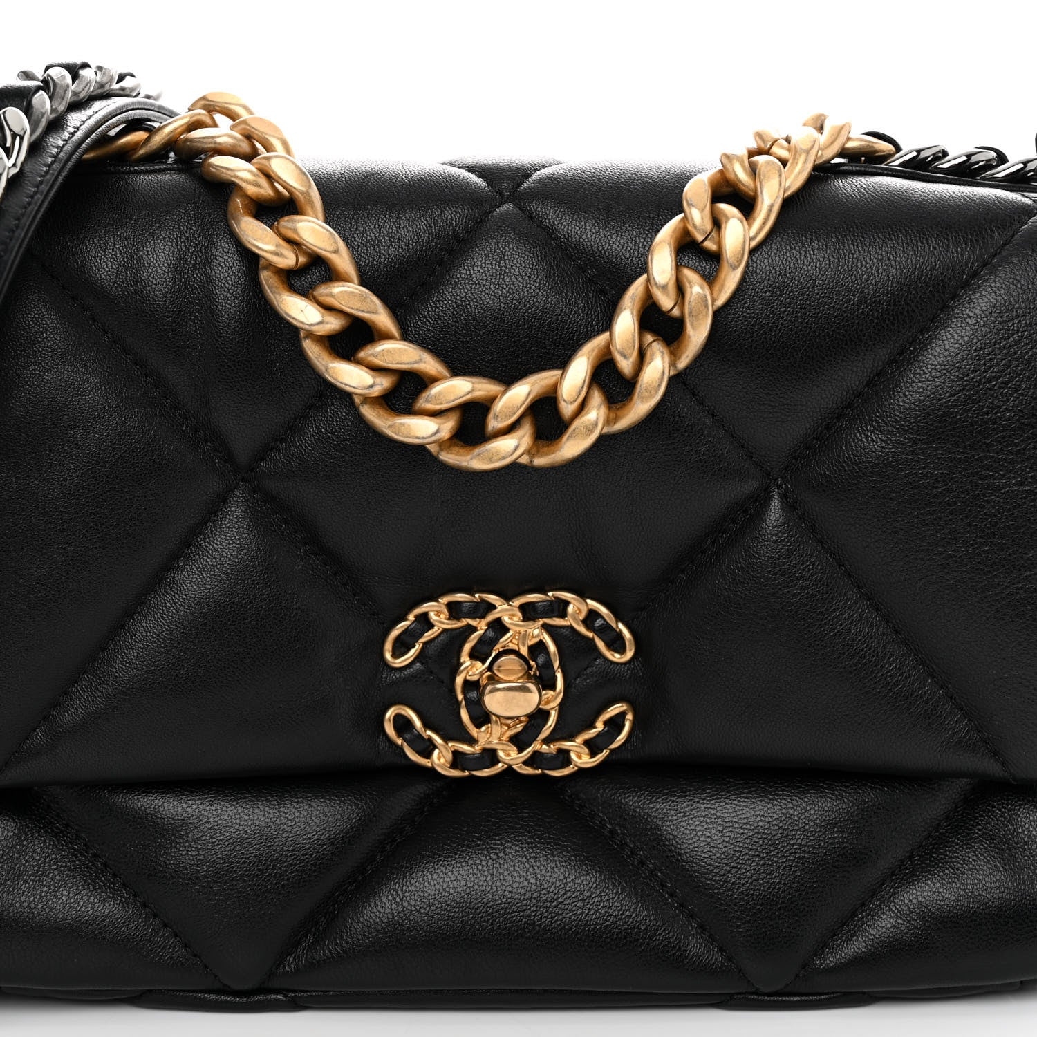 Chanel Lambskin Quilted Medium Chanel 19 Flap Black 8 of 11